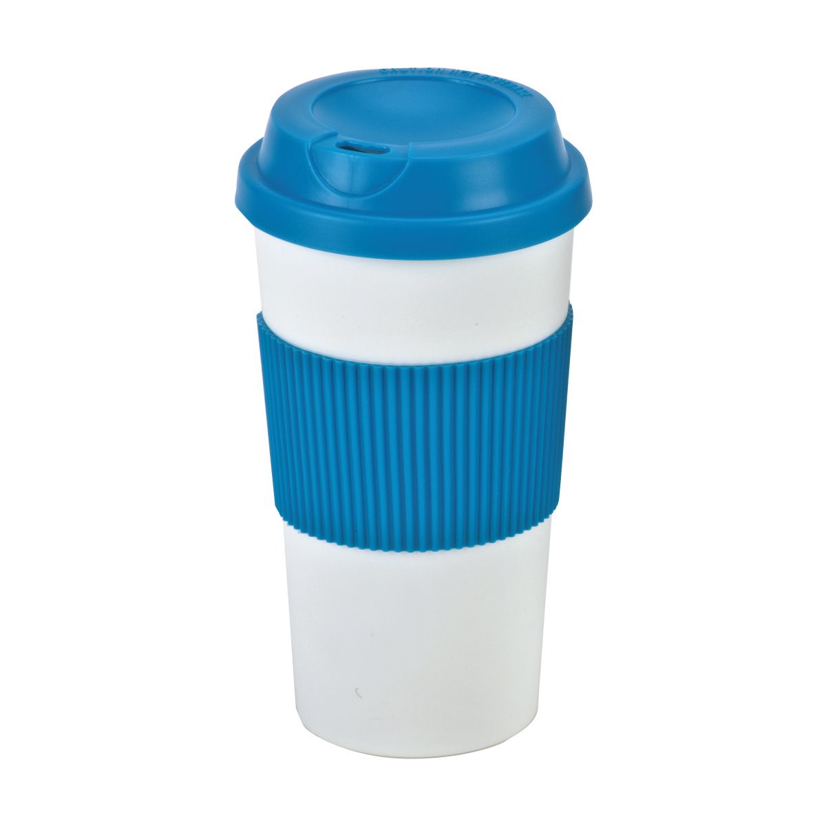 כוס תרמית דופן כפולה וחבק סיליקון 480 מל ליה כחול