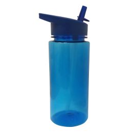 בקבוק שתייה עם פיה קשיחה וקשית 540 מ”ל סידרי כחול
