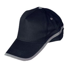 כובע מצחייה עם פס מחזיר אור – בוסטון שחור
