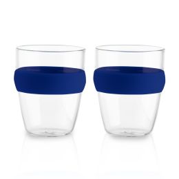 זוג כוסות זכוכית עם חבק 150 מ”ל אינדונזיה 2 כחול