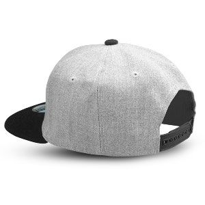 כובע מצחיה ישרה - POLY אפור שחור